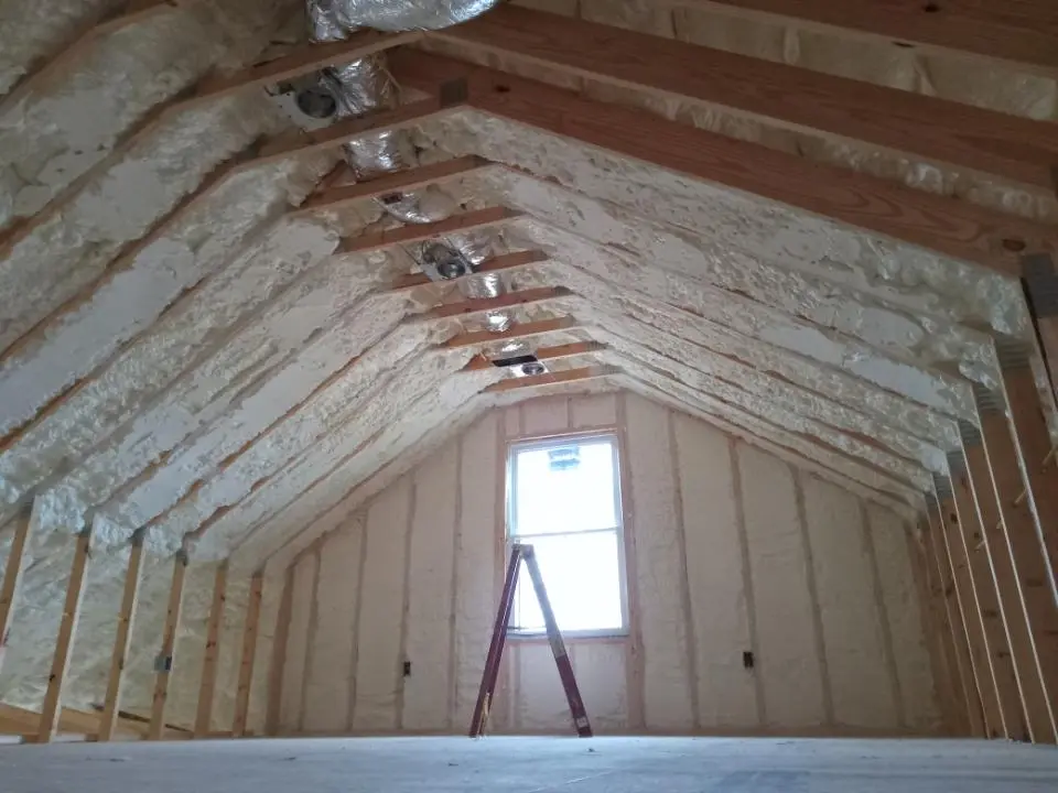 Spray foam roofing application for Crawl Space Insulation project in Phoenixville
